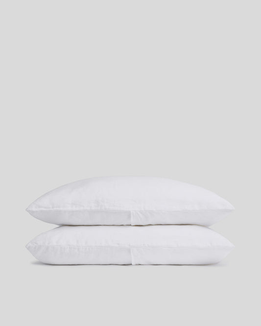 Linen Pillowcase Set (White)