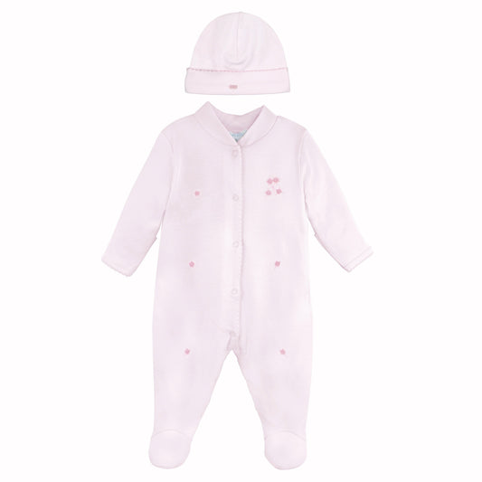 Sweet Roses Embroidery Set 2 Pieces | Baby Girl