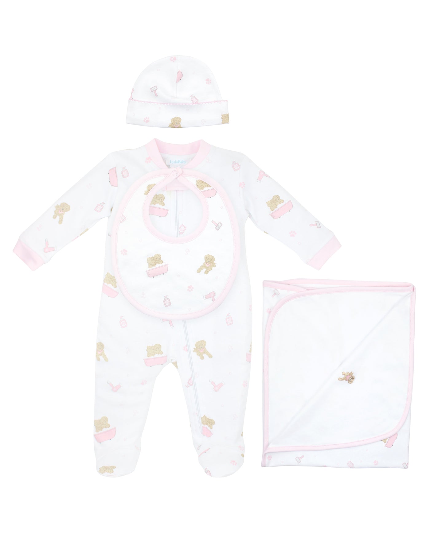 Pet Spa Printed Set 4 Pieces | Baby Girl