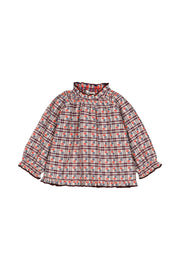 Maline Baby Blouse in Camelia Check