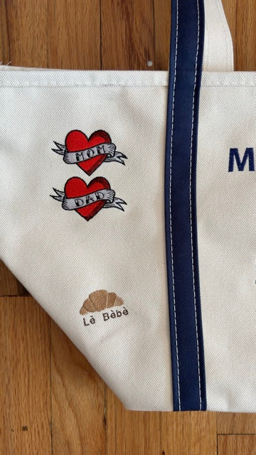 Custom Embroidered Mama Tote Bag