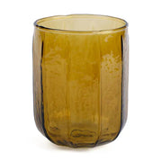 Casa Amarosa Hammered Water Glass- Brown