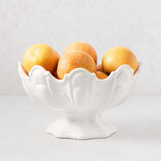 Medium Ceramic Scalloped Serving Bowl