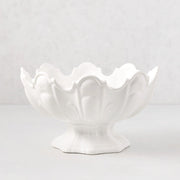 Medium Ceramic Scalloped Serving Bowl