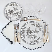 Byron white dinner plate (set of 4)