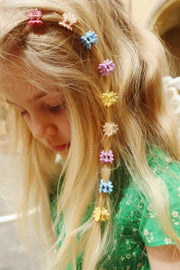 10 Pack Mini Flower Hair Clips