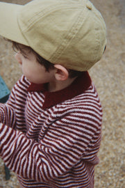 Pipo Polo in Mahogany Stripe