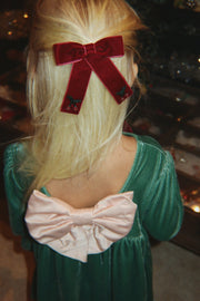 Gia Bow Dress in Fir