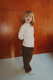 Elliot Long Sleeve Shirt in Tocororo Stripe