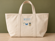 Custom Embroidered Mrs. Tote Bag