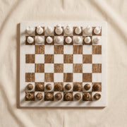 Marble Chess Set, Brown & White Marble