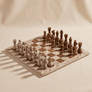 Marble Chess Set, Coffee & Brown Marble