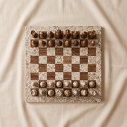 Marble Chess Set, Coffee & Brown Marble