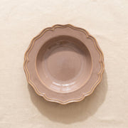 Lavender Stoneware Low Bowl