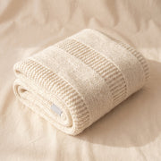 Cable Knit Baby Alpaca Throw