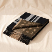 Reversible Baby Alpaca Throw, Southwestern Pattern