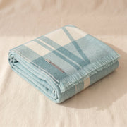 Fringed Baby Alpaca Throw, Diamond Pattern