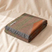 Fringed Baby Alpaca Throw, Diamond Pattern