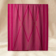 Fringed Baby Alpaca Throw, Diamond Pattern