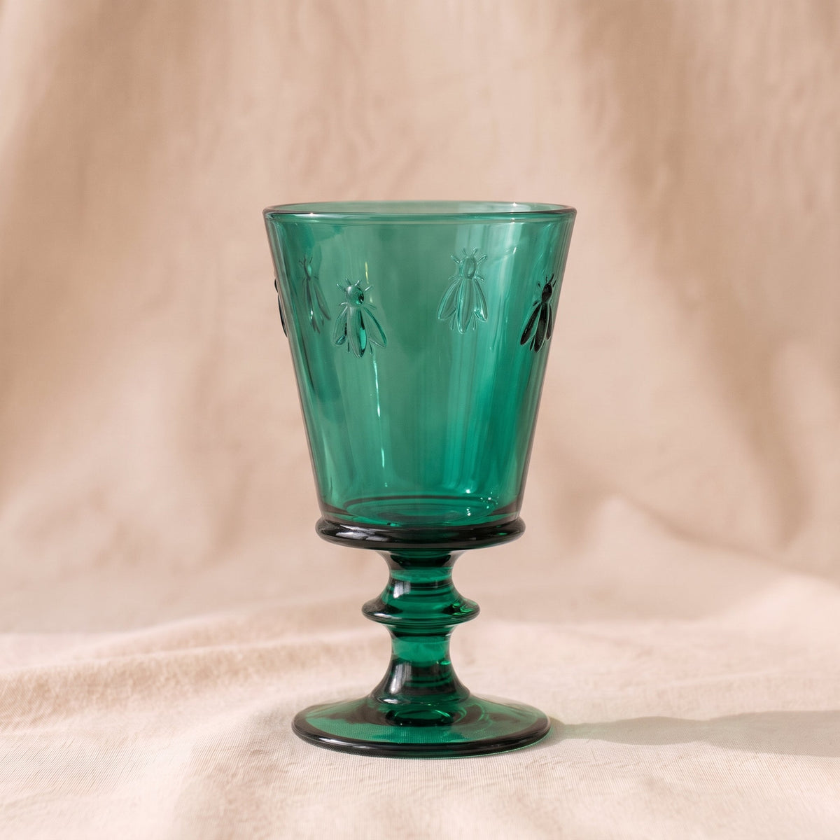 Bee Wine Glass, Colored