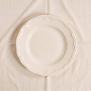 Chalk White Stoneware Dinner Plate