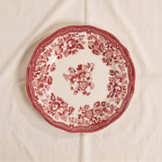 Washed Burgundy Stoneware Dinner Plate
