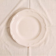 Chalk White Stoneware Dessert Plate