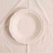 Chalk White Stoneware Low Bowl