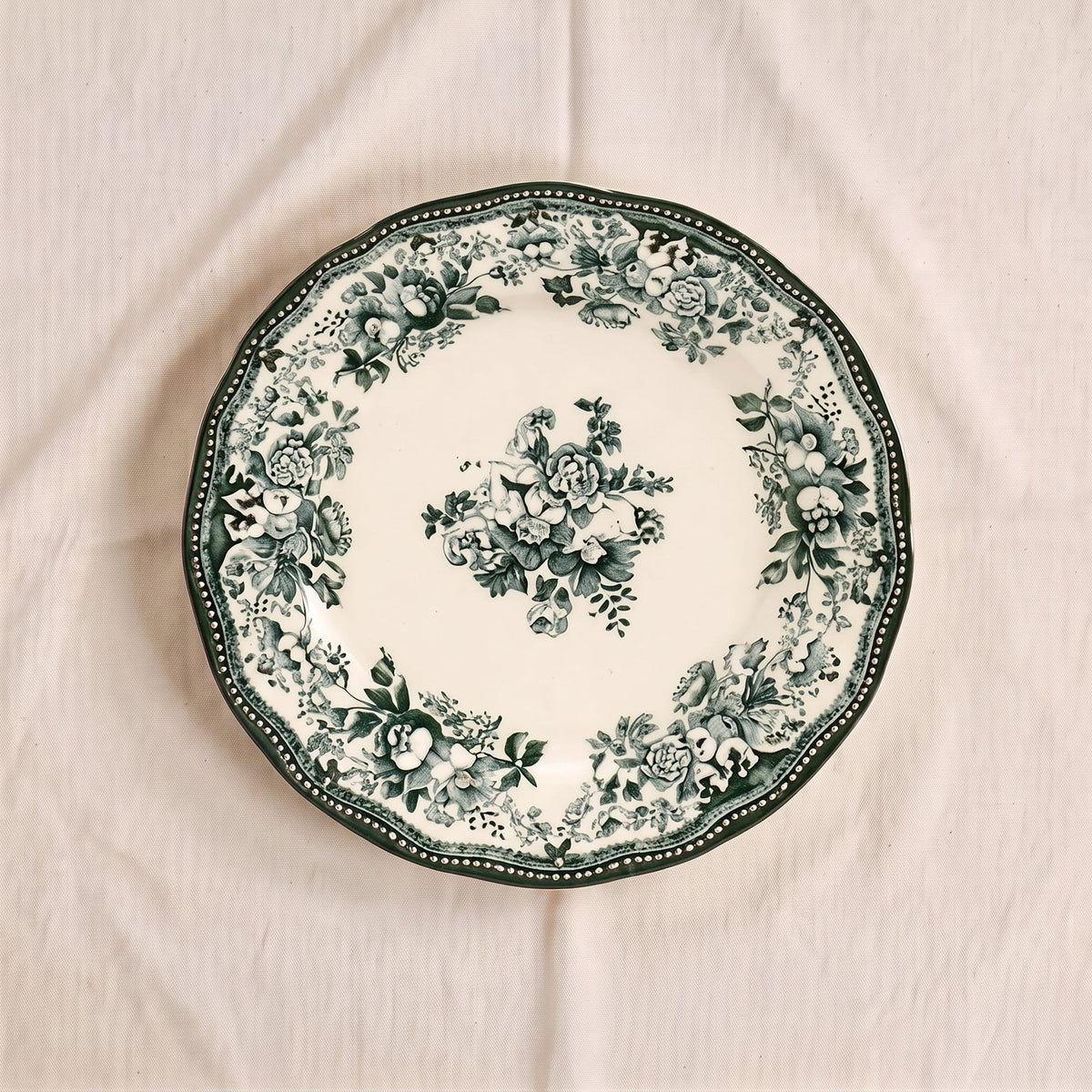 Artichoke Green Stoneware Dessert Plate