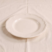 Chalk White Stoneware Dinner Plate