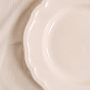 Chalk White Stoneware Dinner Plate