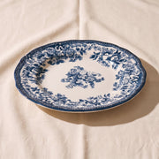 French Blue Stoneware Dinner Plate