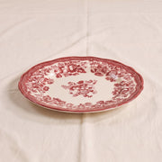 Washed Burgundy Stoneware Dinner Plate
