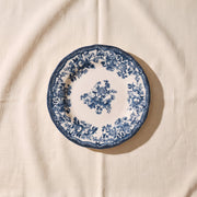 French Blue Stoneware Dessert Plate