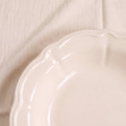 Chalk White Stoneware Low Bowl