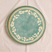 Green Faience Dinner Plate