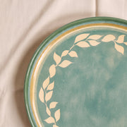 Green Faience Dinner Plate