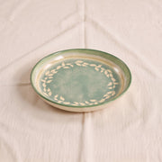 Green Faience Sauce Dish