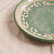 Green Faience Sauce Dish