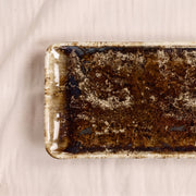 Molten Brown Porcelain Plate