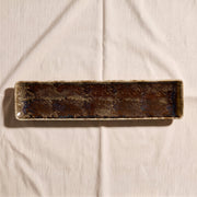 Molten Brown Porcelain Platter, Long