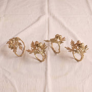 Acorn & Oak Napkin Rings, Set of 4
