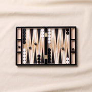 Lacquered Backgammon Set, Black