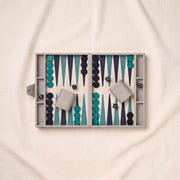 Faux Leather Backgammon Set