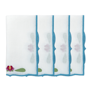 Hand Embroidered Buttercup Bloom Napkins 18" x 18" (Set of 4)