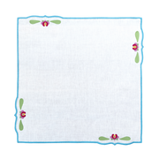 Hand Embroidered Buttercup Bloom Napkins 18" x 18" (Set of 4)