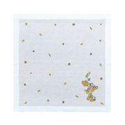 Hand Embroidered Orchid Carousel Napkins 18" x 18" (Set of 4)