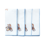 Hand Embroidered Jardin Napkins 18" x 18" (Set of 4)