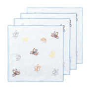 Hand Embroidered Jardin Napkins 18" x 18" (Set of 4)