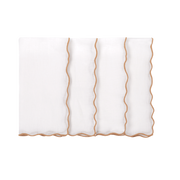 Hand Embroidered Circular Elegance Napkins 18" x 18" (Set of 4)